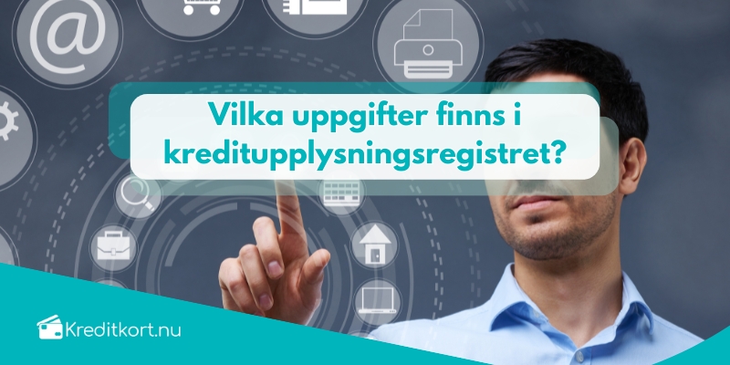 Vilka uppgifter finns i kreditupplysningsregistret