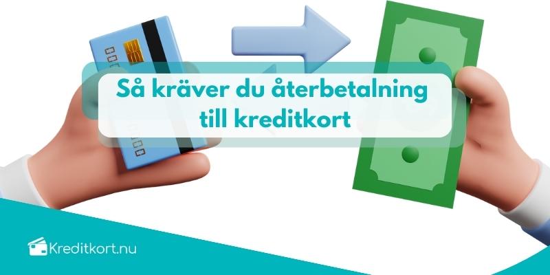 kreditkort återbetalning