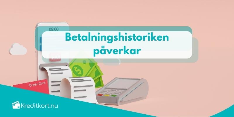 Kreditkort påverkar kreditvärdigheten