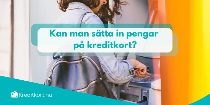 Sätta in pengar på kreditkort