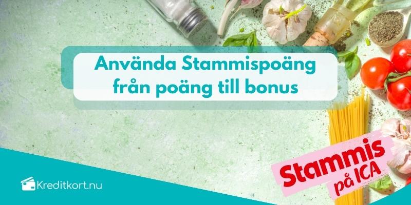 Använda stammispoäng